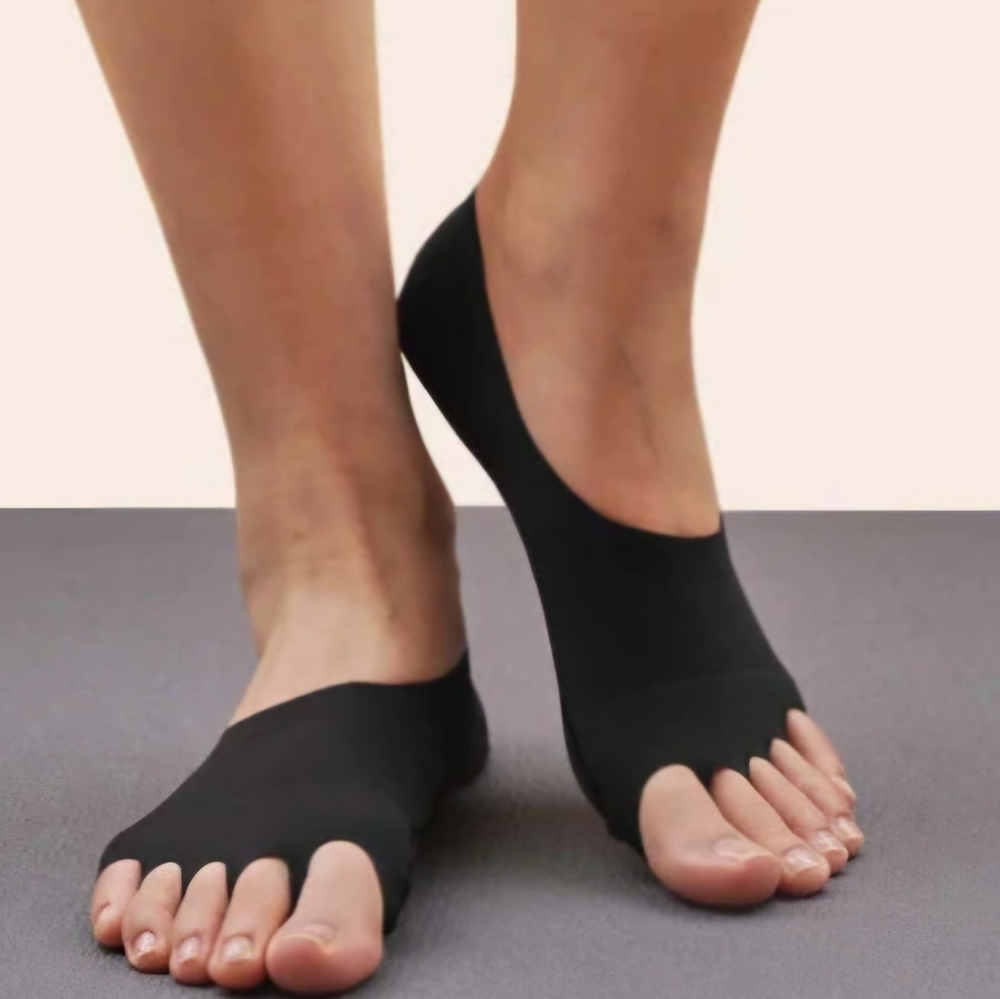 ONDO Black YOGA/PILATES TOE GRIP SOCKS NWT SZ. Small